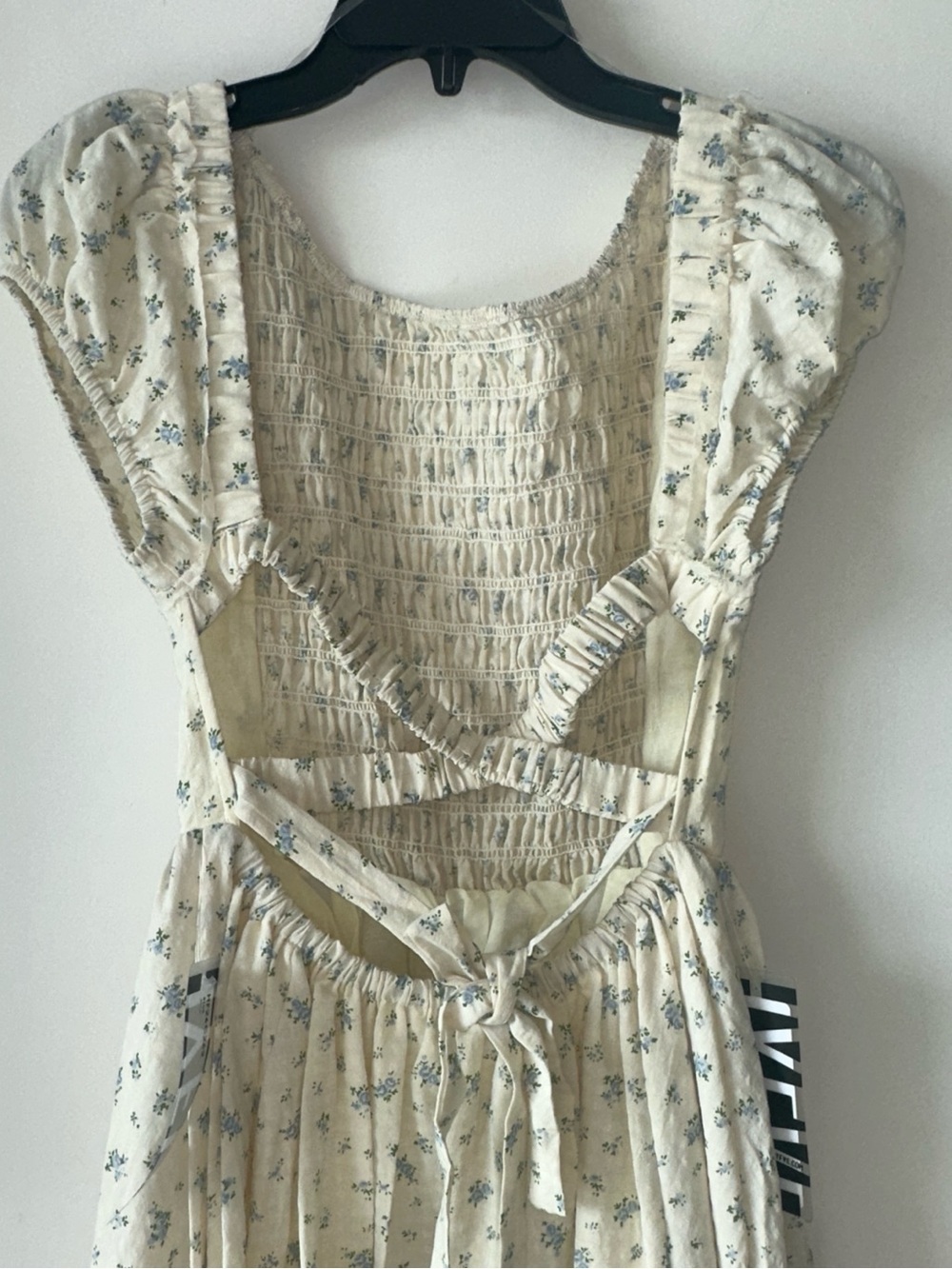 HYFVE Cream Dress with Blue Floral Print - Picture 4 of 12